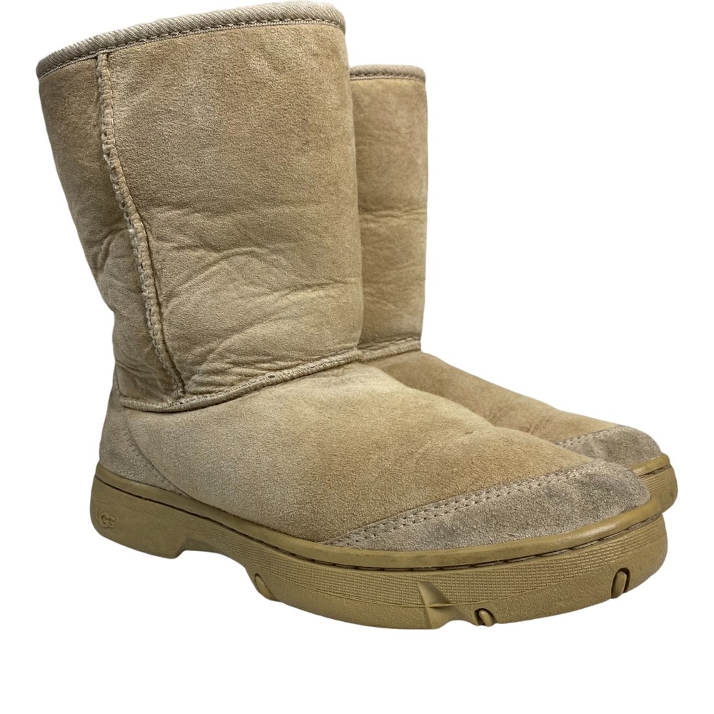 UGG Australia Brown Leather Boots Womens W10